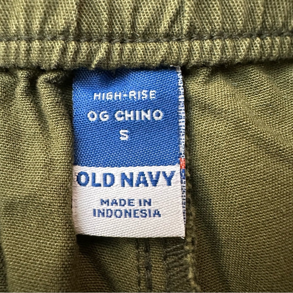 Old Navy High Rise Chino Shorts Women’s Size S Green - Picture 3 of 8